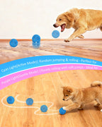 Smart Interactive Rolling Dog Ball with Auto Movement, 2 Play Modes & Smart Sensor - Durable E-TPU, IP54 Waterproof Pet Toy for Medium and Large Dogs, Low-Noise Design(Orange) bryxkla