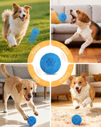 Smart Interactive Rolling Dog Ball with Auto Movement, 2 Play Modes & Smart Sensor - Durable E-TPU, IP54 Waterproof Pet Toy for Medium and Large Dogs, Low-Noise Design(Orange) bryxkla
