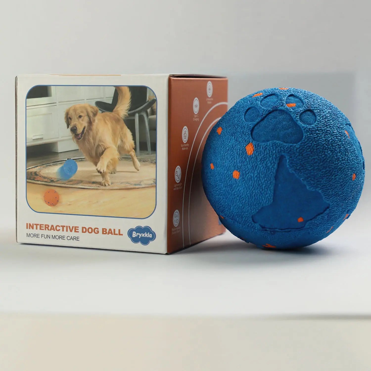 Bryxkla Interactive Dog Toys & Interactive Dog Ball for Medium/Large Dogs Bryxkla