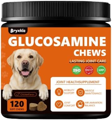 Dog Hip & Joint Supplement Chews for Mobility, Skin & Coat, Digestion, Immunity & Odor Control - with Glucosamine, MSM, Omega, Probiotics & Yucca - Tasty Soft Chews for All Breeds & Ages