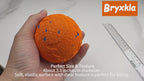 Interactive Dog Toys & Interactive Dog Ball for Medium & Large Dogs: Bryxkla Auto-Vibrating Smart Ball with Motion Sensor - Durable E-TPU, Low-Noise Spinning & IPX7 Waterproof ,Orange